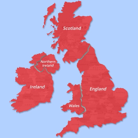 UK Map - Choose Nearest Location To You